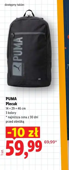Lidl Plecak Puma oferta