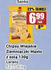 API MARKET Chipsy Wiejskie Ziemniaczki Masło z solą Lorenz oferta