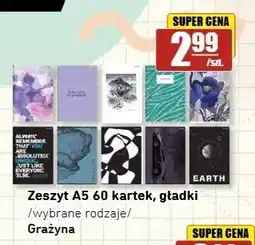 API MARKET Zeszyt A5 60 kartek gładki Grażyna oferta