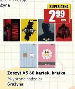 API MARKET Zeszyt A5 60 kartek kratka Grażyna oferta