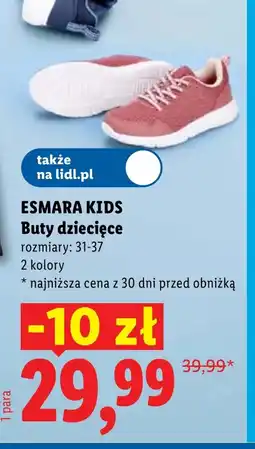 Lidl Buty dziecięce Esmara oferta