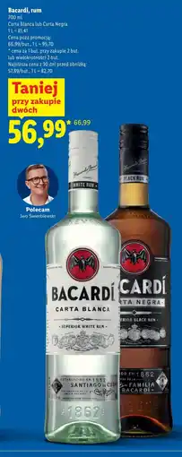 Lidl Rum Bacardi oferta