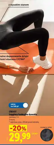 Lidl Legginsy damskie Crivit oferta
