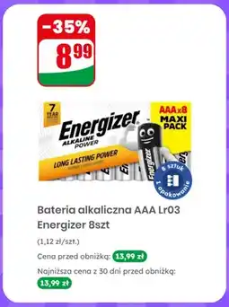 Dino Bateria alkaliczna AAA Lr03 Energizer 8-pak oferta