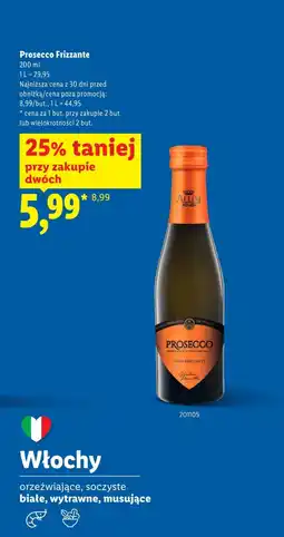Lidl Wino białe Prosecco oferta