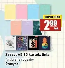 API MARKET Zeszyt A5 60 kartek linia Grażyna oferta