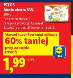 Lidl Masło Pilos oferta
