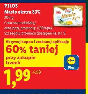 Lidl Masło Pilos oferta