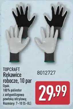 ALDI TOPCRAFT Rękawice robocze oferta
