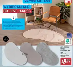 ALDI HOME CREATION Dywan w kształcie leżki oferta