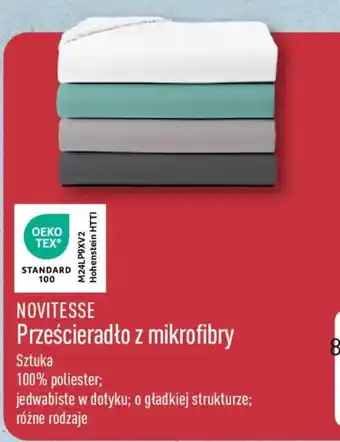 NOVITESSE Prześcieradło z mikrofibry