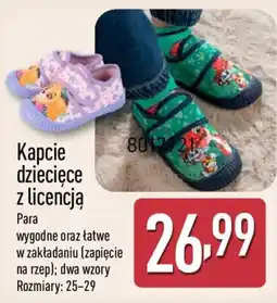 ALDI Kapcie dziecięce z licencją oferta