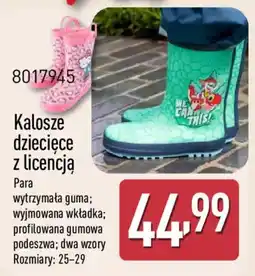 ALDI Kalosze dziecięce z licencją oferta