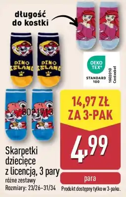 ALDI Skarpetki dziecięce z licencją oferta