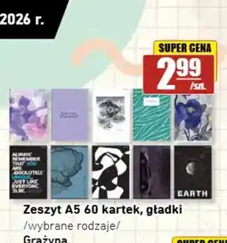 API MARKET Zeszyt A5 60 kartek, gładki /wybrane rodzaje/ oferta