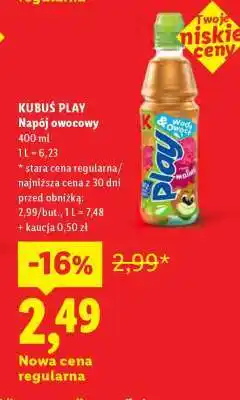 Lidl KUBUŚ PLAY Napój owocowy oferta