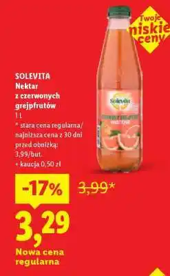 Lidl SOLEVITA Nektar z czerwonych grejpfrutów oferta