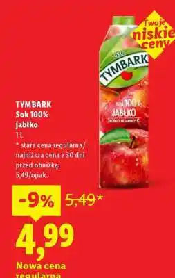 Lidl TYMBARK Sok 100% jabłko oferta