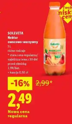 Lidl SOLEVITA Nektar owocowo-warzywny oferta