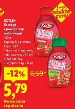 Lidl KOTLIN Ketchup z pomidorami malinowymi oferta