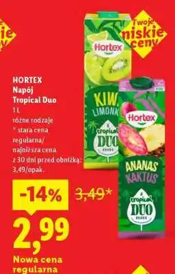 Lidl Hortex Napój Tropical Duo oferta