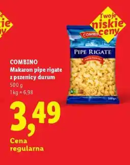 Lidl COMBINO Makaron pipe rigate z pszenicy durum oferta