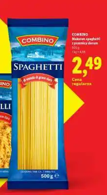 Lidl COMBINO Makaron spaghetti z pszenicy durum oferta