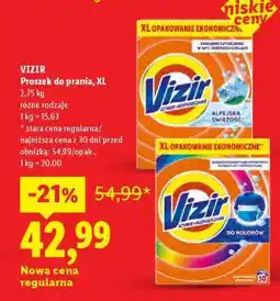 Lidl VIZIR Proszek do prania, XL oferta