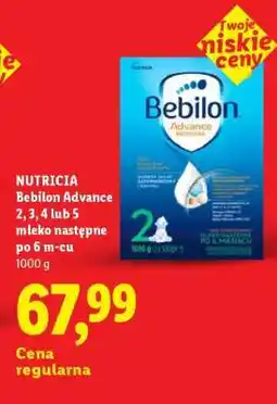 Lidl NUTRICIA Bebilon Advance 2, 3, 4 lub 5 mleko następne po 6 m-cu oferta