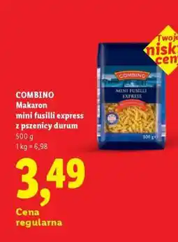 Lidl COMBINO Makaron mini fusilli express z pszenicy durum oferta