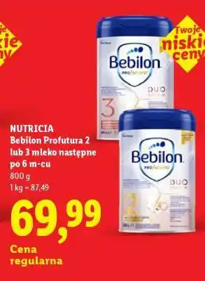 NUTRICIA Bebilon Profutura 2 lub 3 mleko następne po 6 m-cu