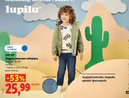 Lidl LUPILU Joggersy jeansowe chłopięce oferta