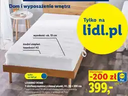 Lidl LIVARNO HOME 7-strefowy materac z zimnej pianki, H2, 90 x 200 cm oferta