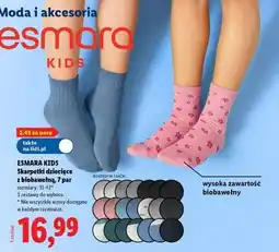 Lidl ESMARA KIDS Skarpetki dziecięce z biobawełną, 7 par oferta