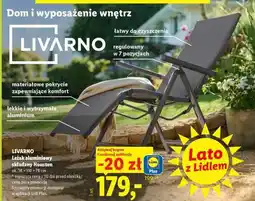 Lidl LIVARNO Leżak aluminiowy składany Houston oferta