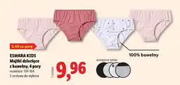 Lidl ESMARA KIDS Majtki dziecięce z bawełny, 4 pary oferta