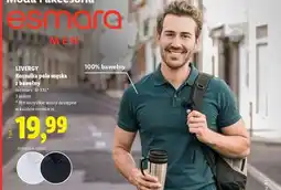 Lidl LIVERGY Koszulka polo męska z bawełny oferta