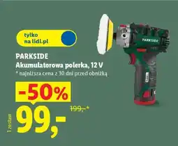 Lidl PARKSIDE Akumulatorowa polerka, 12 V oferta