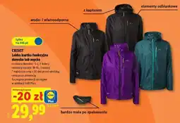 Lidl CRIVIT Lekka kurtka funkcjonalna damska lub męska oferta