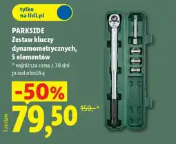 Lidl PARKSIDE Zestaw kluczy dynamometrycznych, 5 elementów oferta