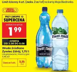 Biedronka Woda źródlana Żywiec Zdrój, 1,75 l oferta