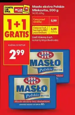 Biedronka Masło Ekstra Polskie Mlekovita , 200 g oferta