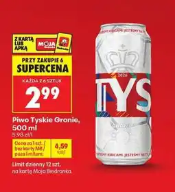 Biedronka Piwo Tyskie Gronie, 500 ml oferta