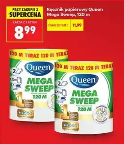 Biedronka Ręcznik papierowy Queen Mega Sweep, 120 m oferta