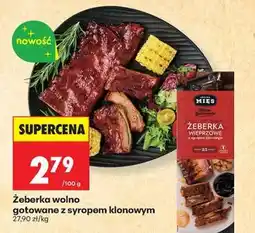Biedronka Żeberka wieprzowe z syropem klonowym oferta