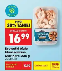 Biedronka Krewetki białe blanszowane Marinero , 225 g oferta