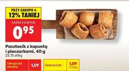 Biedronka Pasztecik z kapustą i pieczarkami , 40 g oferta