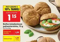 Biedronka Bułka śniadaniowa pełnoziarnista, 73 g oferta