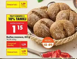 Biedronka Bułka razowa 80 g oferta