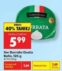 Biedronka Ser Burrata Gusto Bello , 125 g oferta